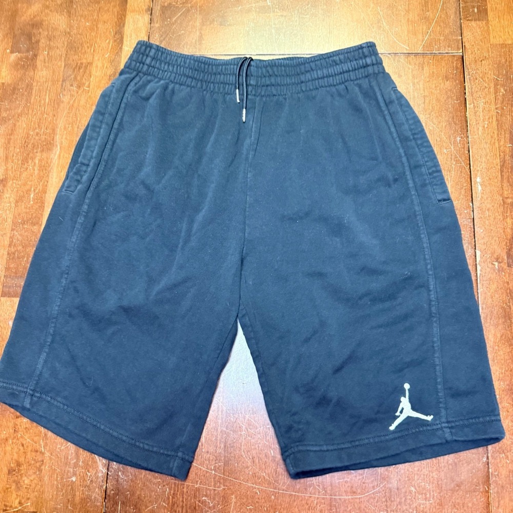 Jordan Fleece Shorts Mens M‎ Black Jumpman Logo Sweat Shorts 612929-010